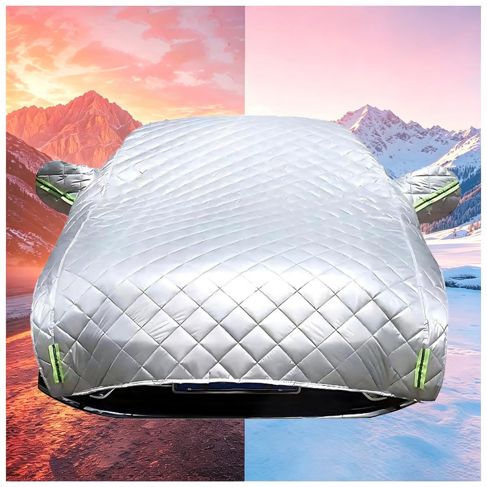 Anti-grêle Bache Voiture Exterieur pour Volkswagen Polo 6,Demi-Housse De Voiture Épaissie Extérieur,Anti-UV Grele Rayure Neige épaissi Tous Temps,Résistant fh5y
