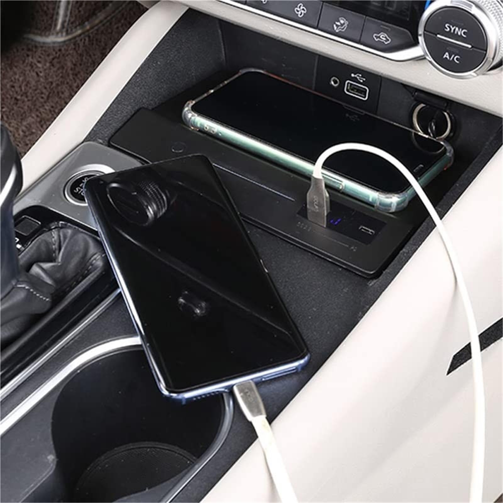 Ładowarka bezprzewodowa Vtear Car QI do modeli Altima 2021 2020 2019 Akcesoria Modyfikacja wnętrza 15 W Szybka płytka ładująca telefon Bezprzewodowa ładowarka samochodowa