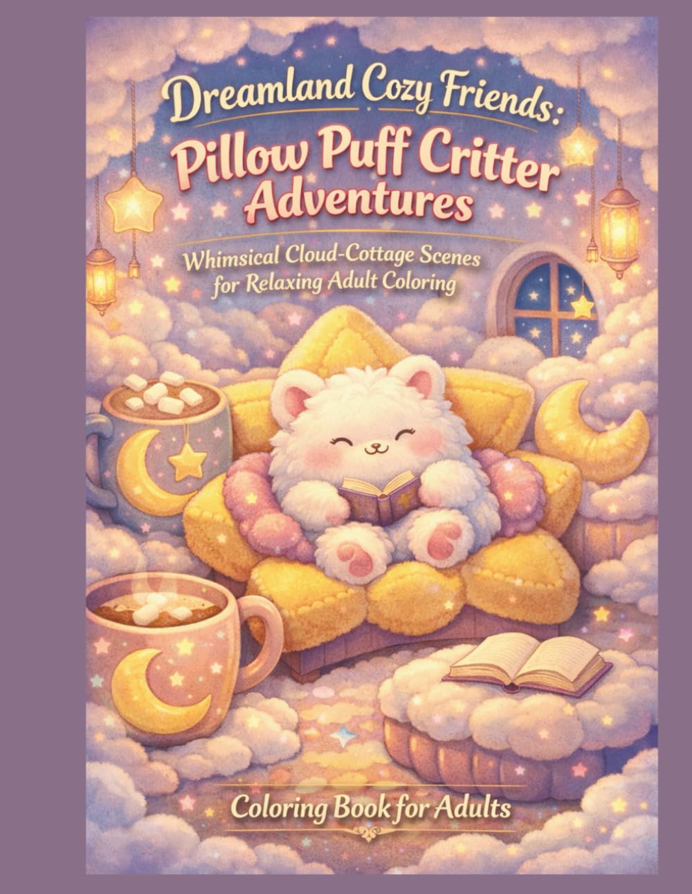 Dreamland Cozy Friends: Whimsical Cloud‑Cottage Scenes for Relaxing Adult Coloring