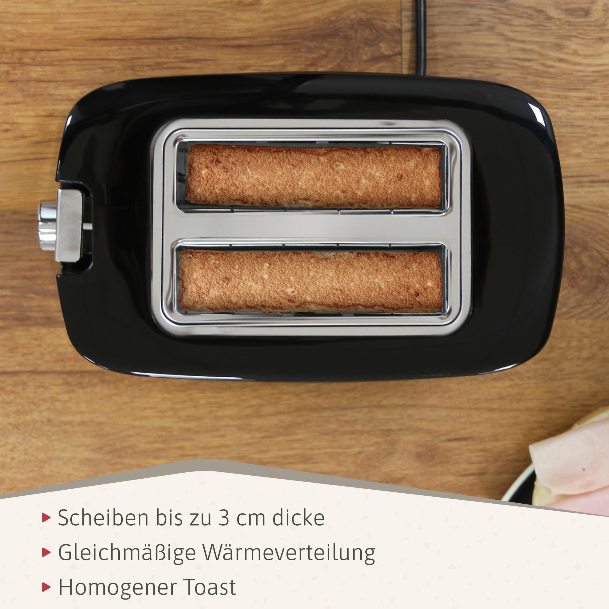 Briebe Elegance Set Brottoaster 2 Scheiben Wasserkocher 1,7L 2200W BPA-frei Filterkaffeemaschine 10 Tassen 1,25L Frühstückspack