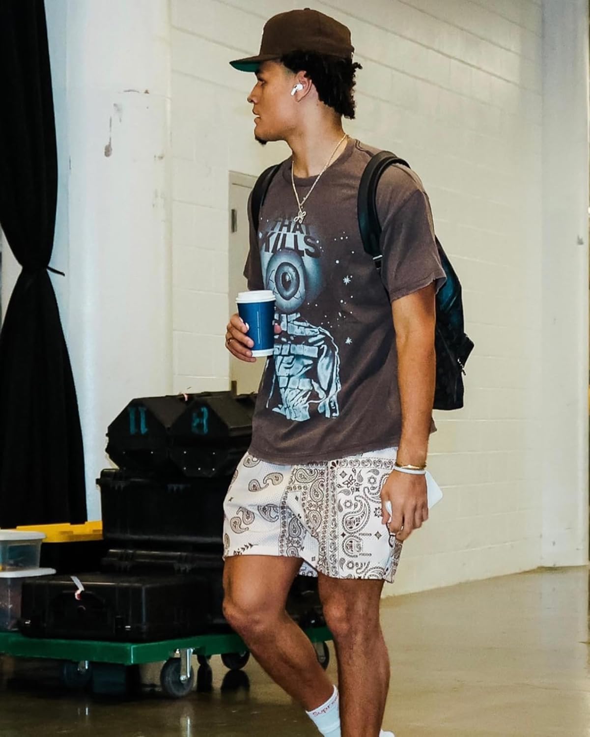 BOOMLEMON Mens Paisley Shorts Mesh Graphic Print Retro Casual Shorts Athletic Gym Basketball Running Short Pants - Image 7