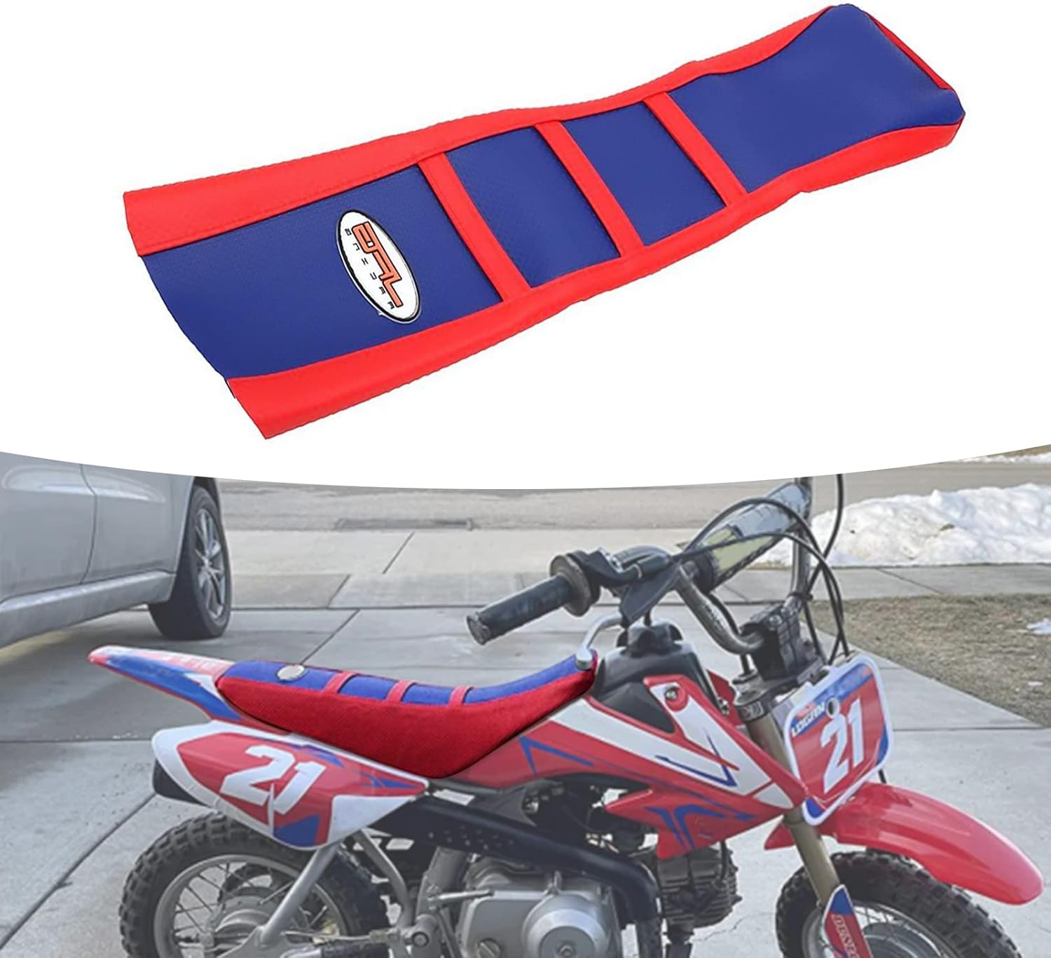 YSMOTO Motorcycle Gripper Seat Cover Rubber Soft Skin