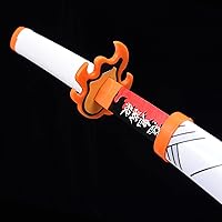 Vista 6 de ziqing Espada para cosplay de Demon Slayer hecha a mano, Katana de 31 pulgadas con múltiples estilos para elegir