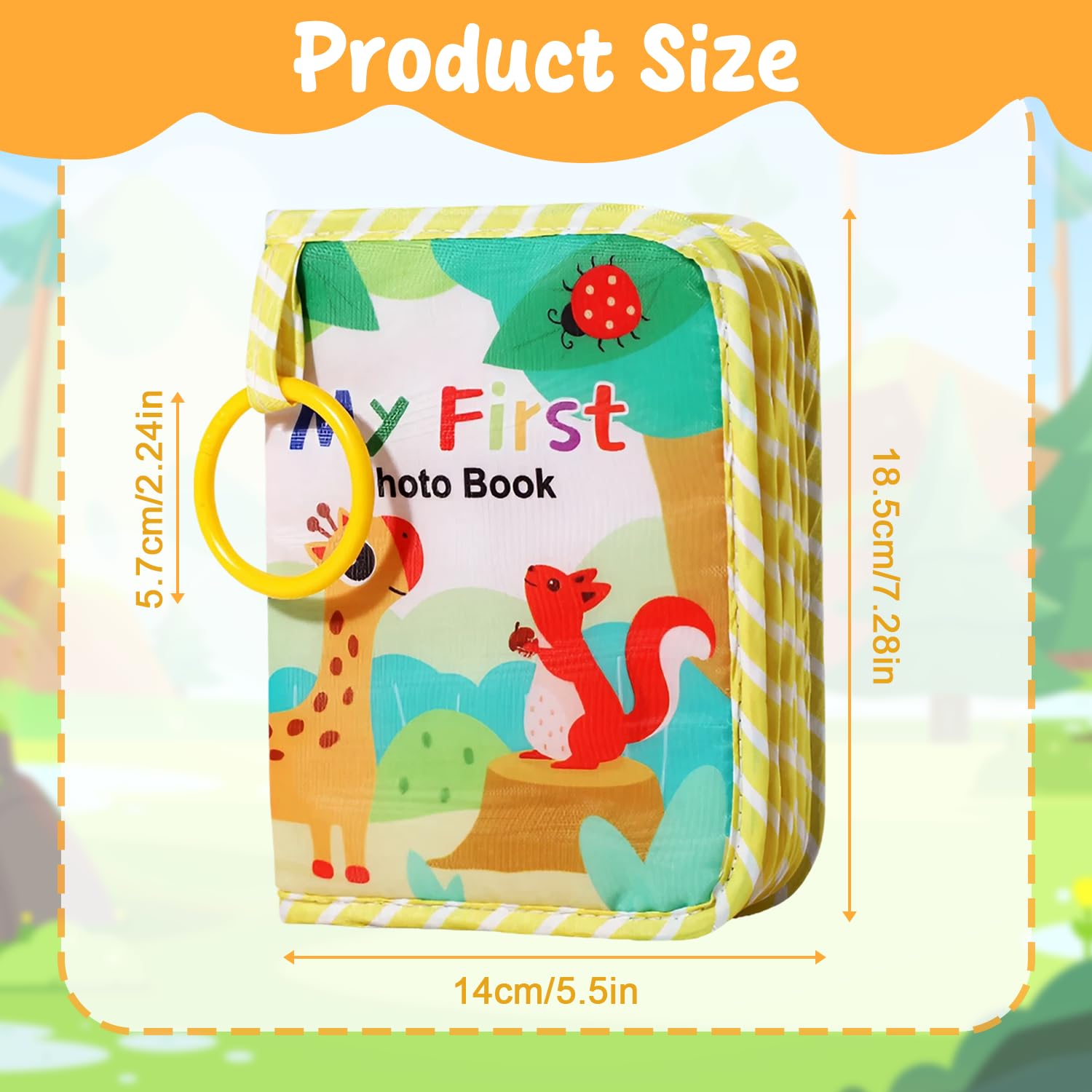 Baby Memory Book, Holds 17 6x4 Pictures, Personalised Baby Gifts, Baby's Photo Album - Image 3