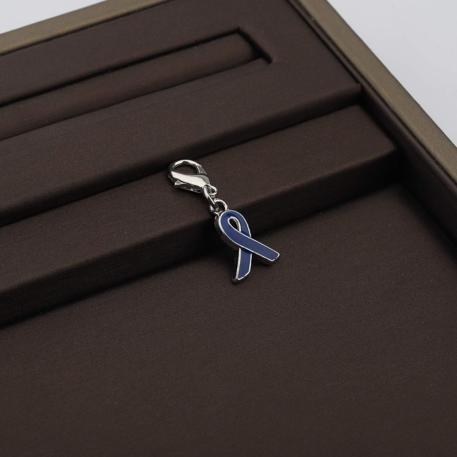 CHOORO Blue Awareness Ribbon Zipper Pull Gift for Colon Cancer - Image 3