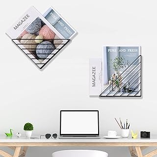 Tigcent Étagère Livres Murale Bibliothèque Enfant Porte Revues Porte-Courriers Lot de 2 Étagère à Livres Rangement pour Maison Bureau Salle de Classe Bibliothèque