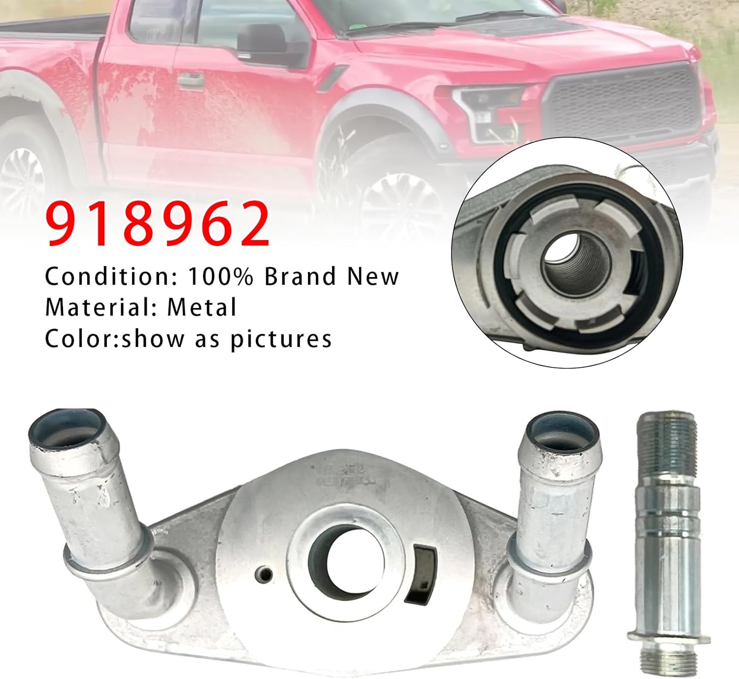 Areyourshop Engine Oil Cooler For Ford F-150 2011-2020 For Lincoln Mark LT 2011-2014 BL3Z6A642B 918962