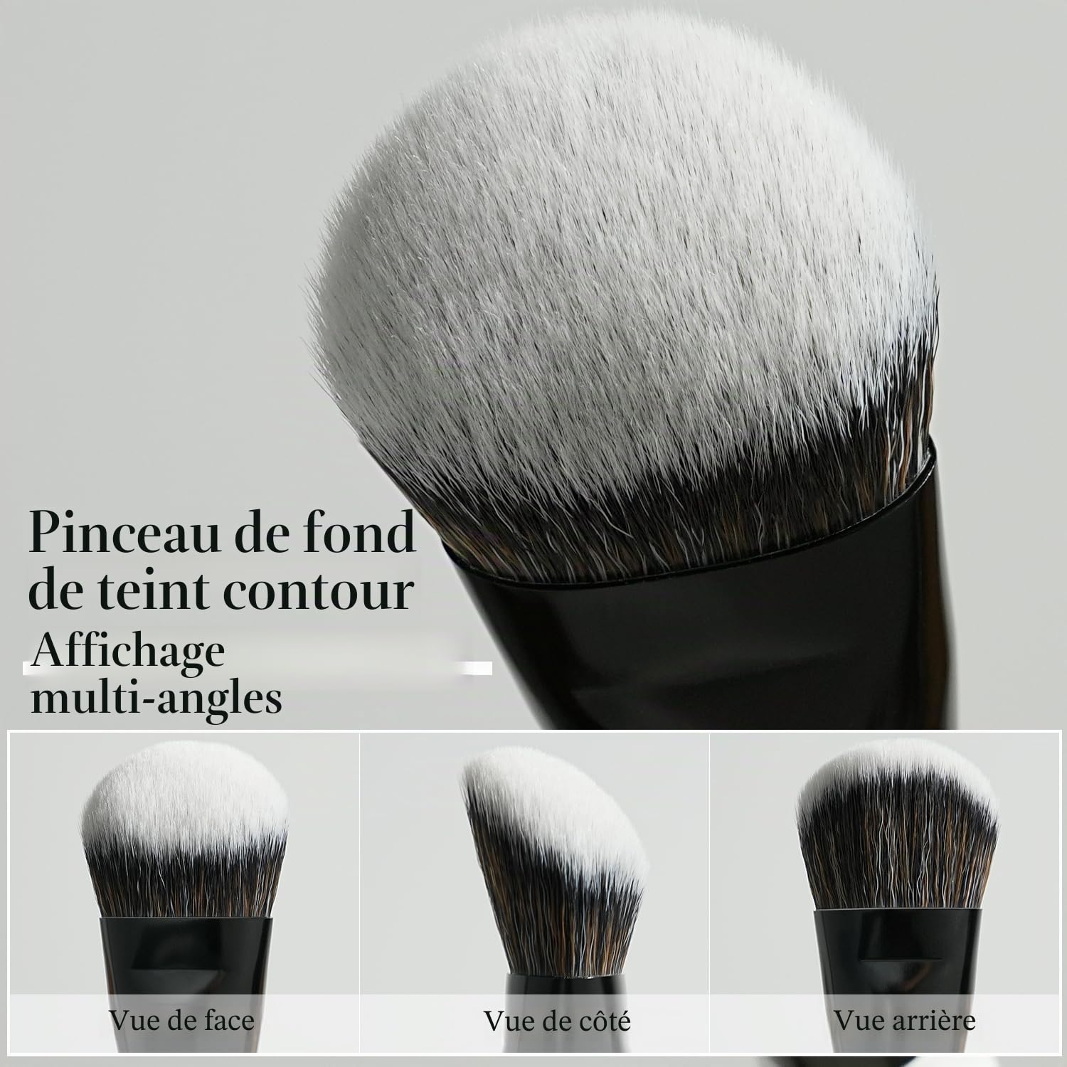 BEILI Lot de Pinceaux de Maquillage 12 Pièces, Ensemble de Pinceaux de Maquillage Professionnels, 18-en-12 avec Deux Extrémités pour Poudre, Fond de Teint, Correcteur, Sourcils, Fard à Paupières