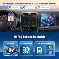 Eonon UX6K-PRO-MAX 10,1" Android 13 Autórádió 8+128GB 4G GPS Navigáció CarPlay Osztott Képernyő Bluetooth WiFi DSP Tolatókamerával Volkswagen 8