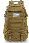 Jueachy Tactical Backpack for Men Hiking Day Pack Molle Military Rucksack Waterproof 30L EDC Bag with USA Flag Patch