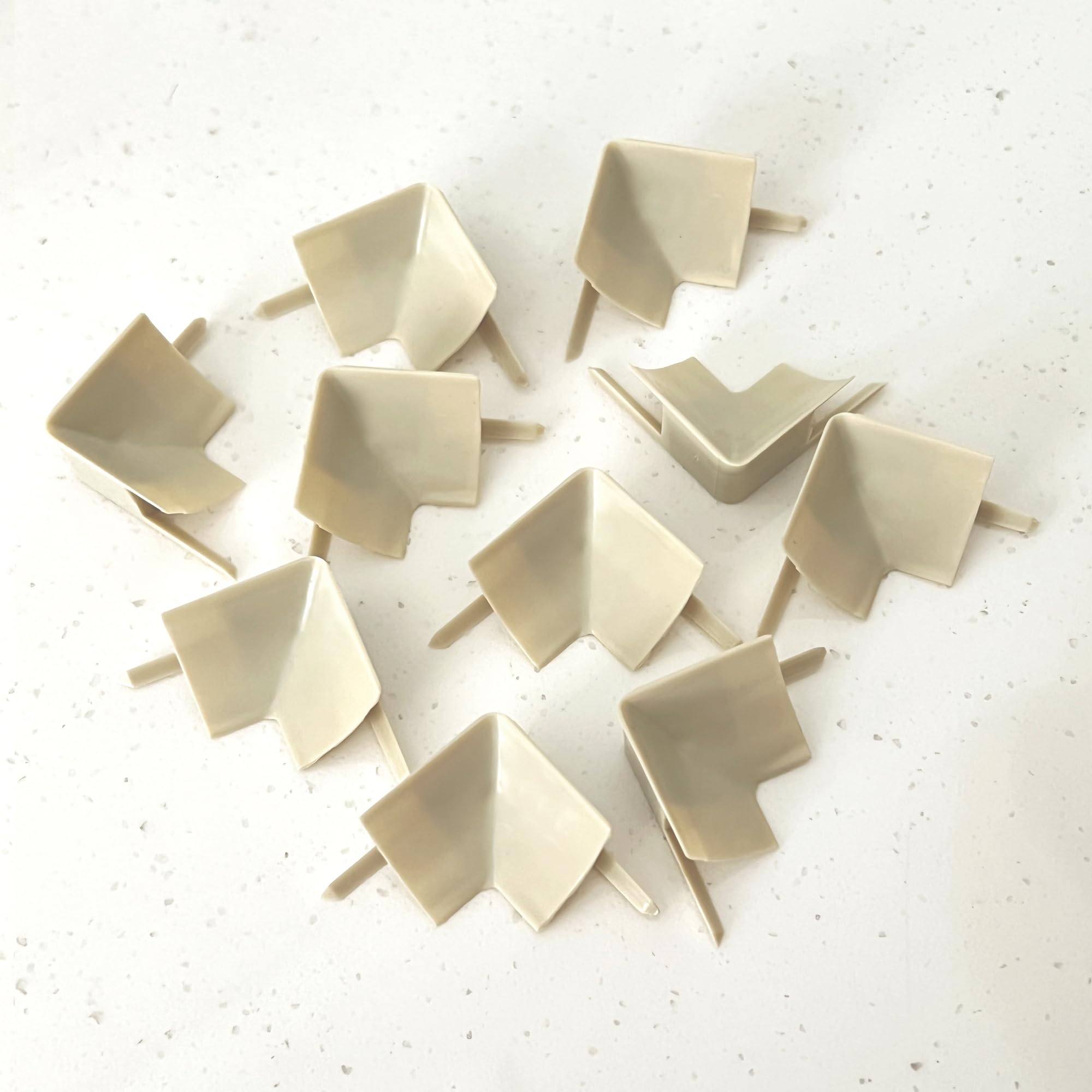 InstaTrim INCAPIVR_05-10 Wide End Cap Pieces Moldings &amp; Trims, Ivory