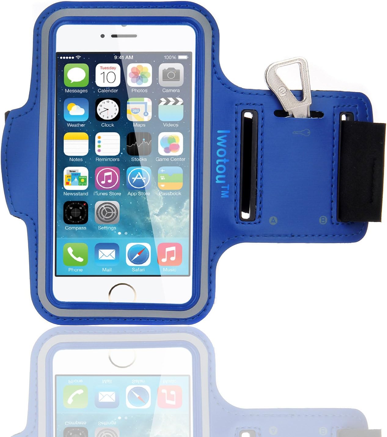 iPhone 6/6S Armband, Iwotou iPhone 6/6s Armband Protective Gym Running Jogging Sport Armband Case for iPhone 6/6S