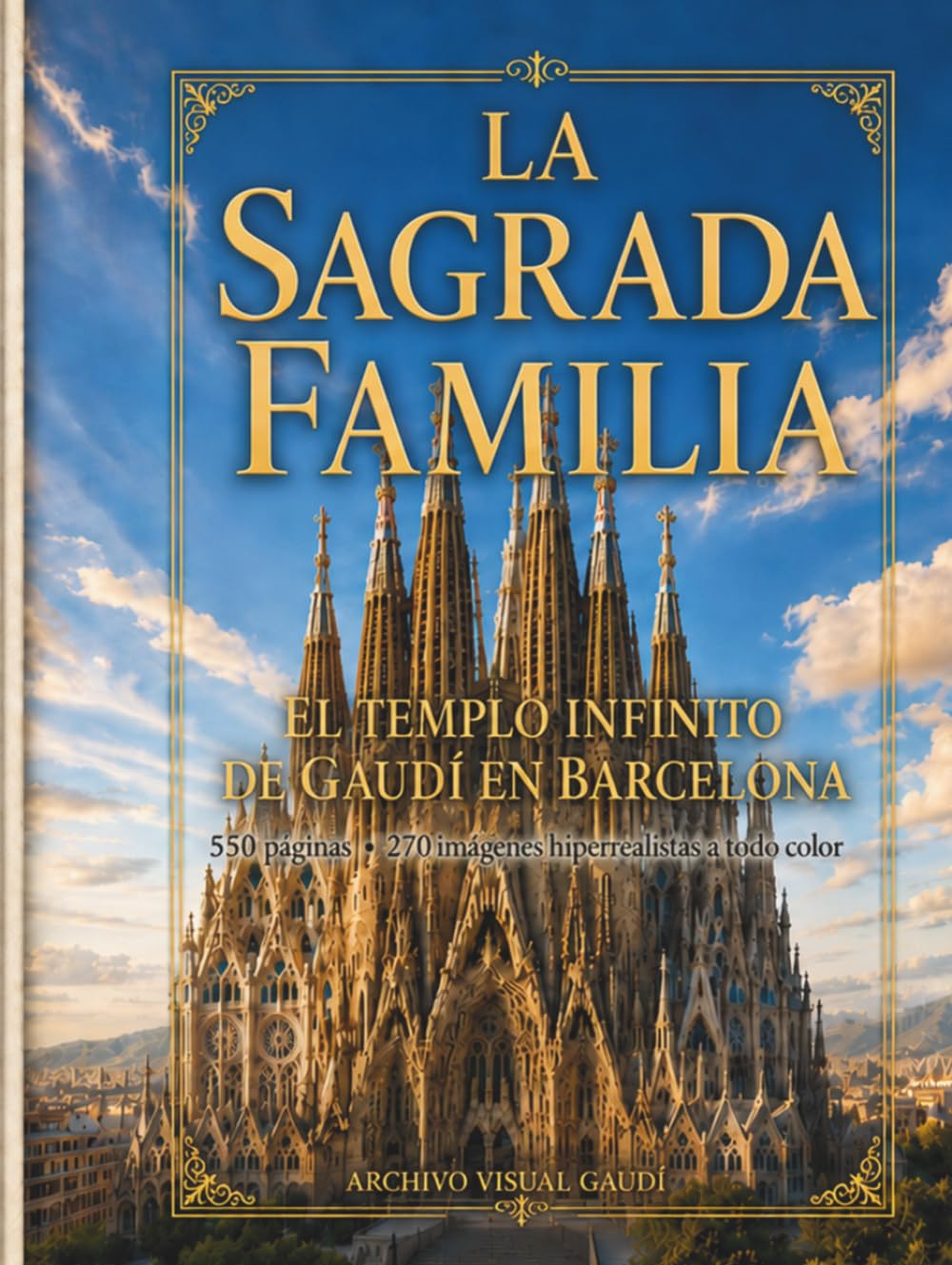La Sagrada Familia de Gaudí: 550 páginas y 270 imágenes hiperrealistas a todo color que exploran la arquitectura, las torres, las fachadas, las ... de Barcelona (Gaudí Visual Archive)