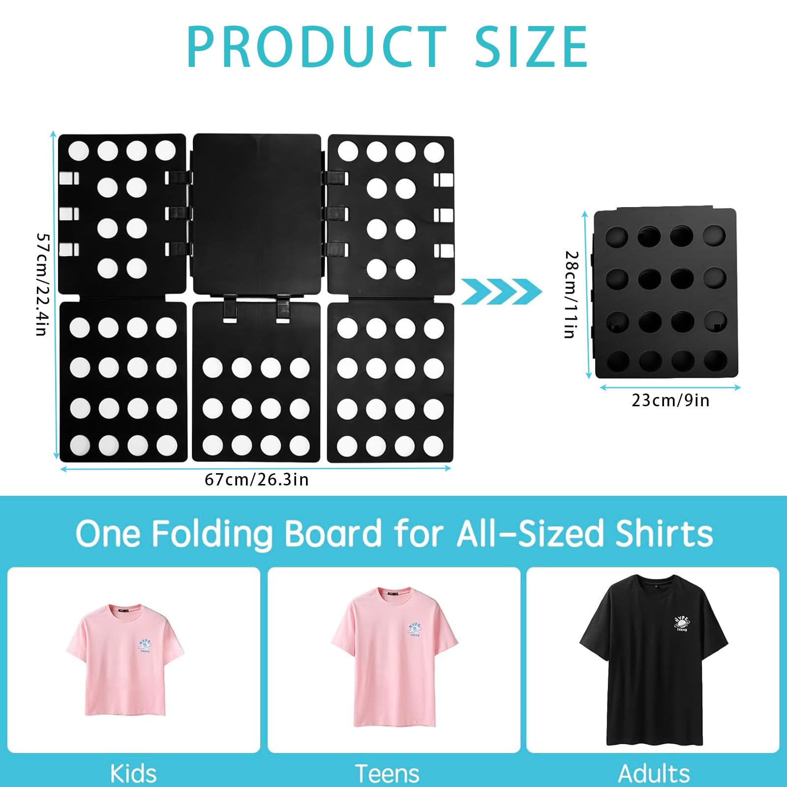 Syfunlv Planche à Plier,Planche à Plier Vêtements, Planche à
