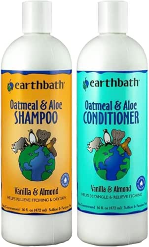 earthbath Oatmeal & Aloe Dog Shampoo and Conditioner - Oatmeal