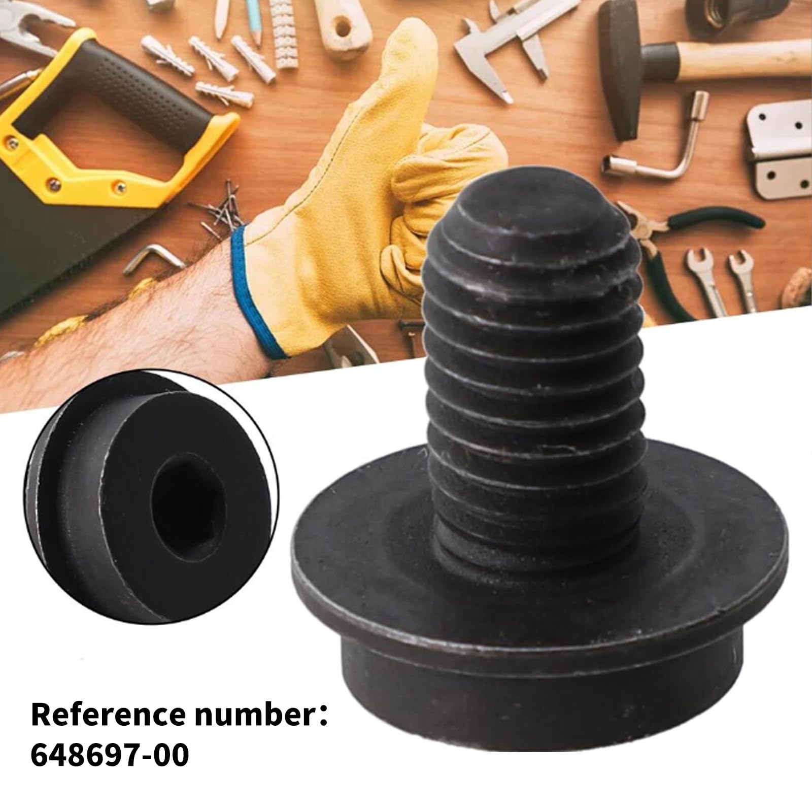 SANTUO 2Pcs Circular Saw Blade Bolt Compatible with Dewalt N600011 Screw Clamp Bolt Suitable for DeWalt Miter Saw DWS716XPS DWS715 DWS779 DWS713 DCS361M1 648697-00 - Image 4