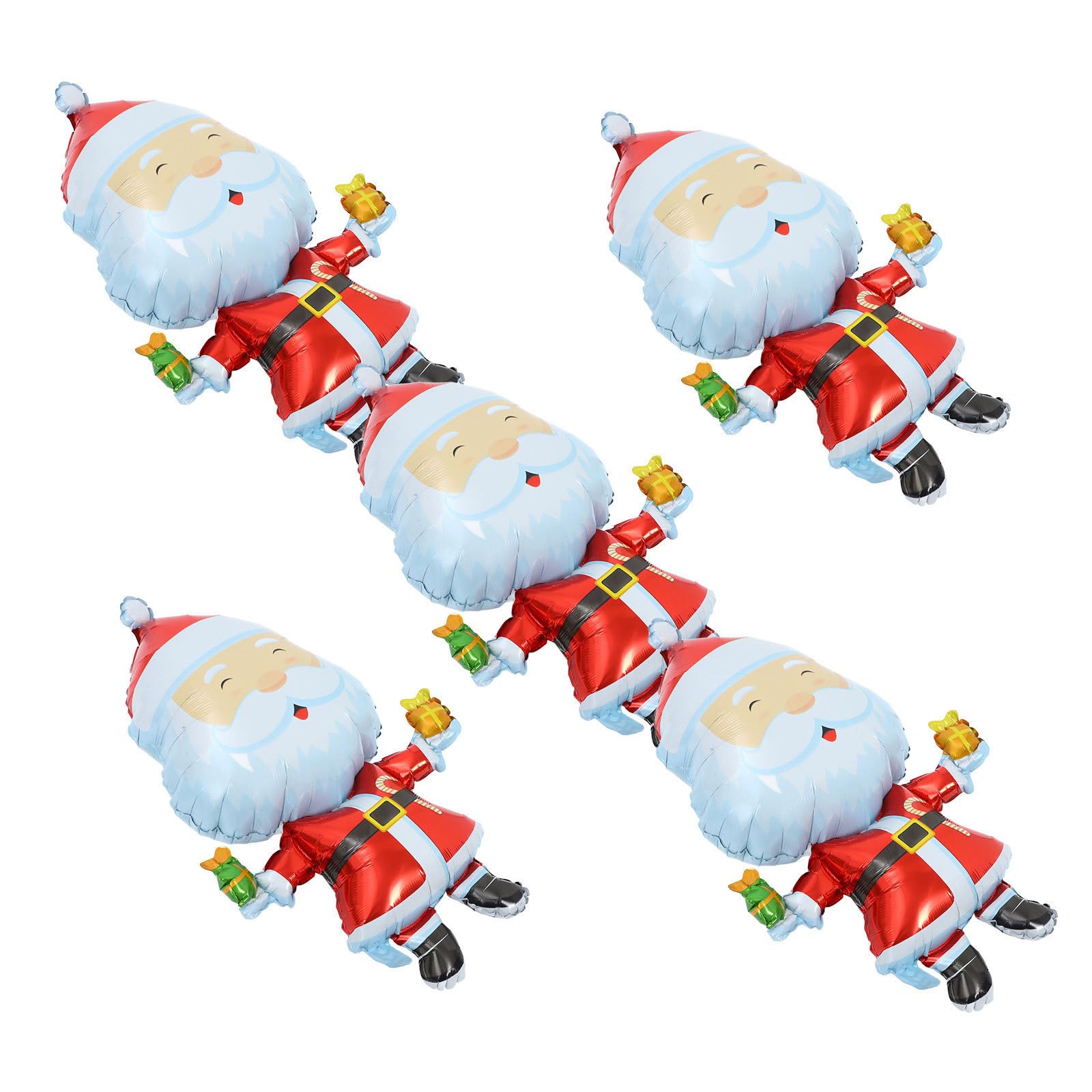 25 Pezzi Pallone di Babbo Natale in Alluminio per Feste di Natale