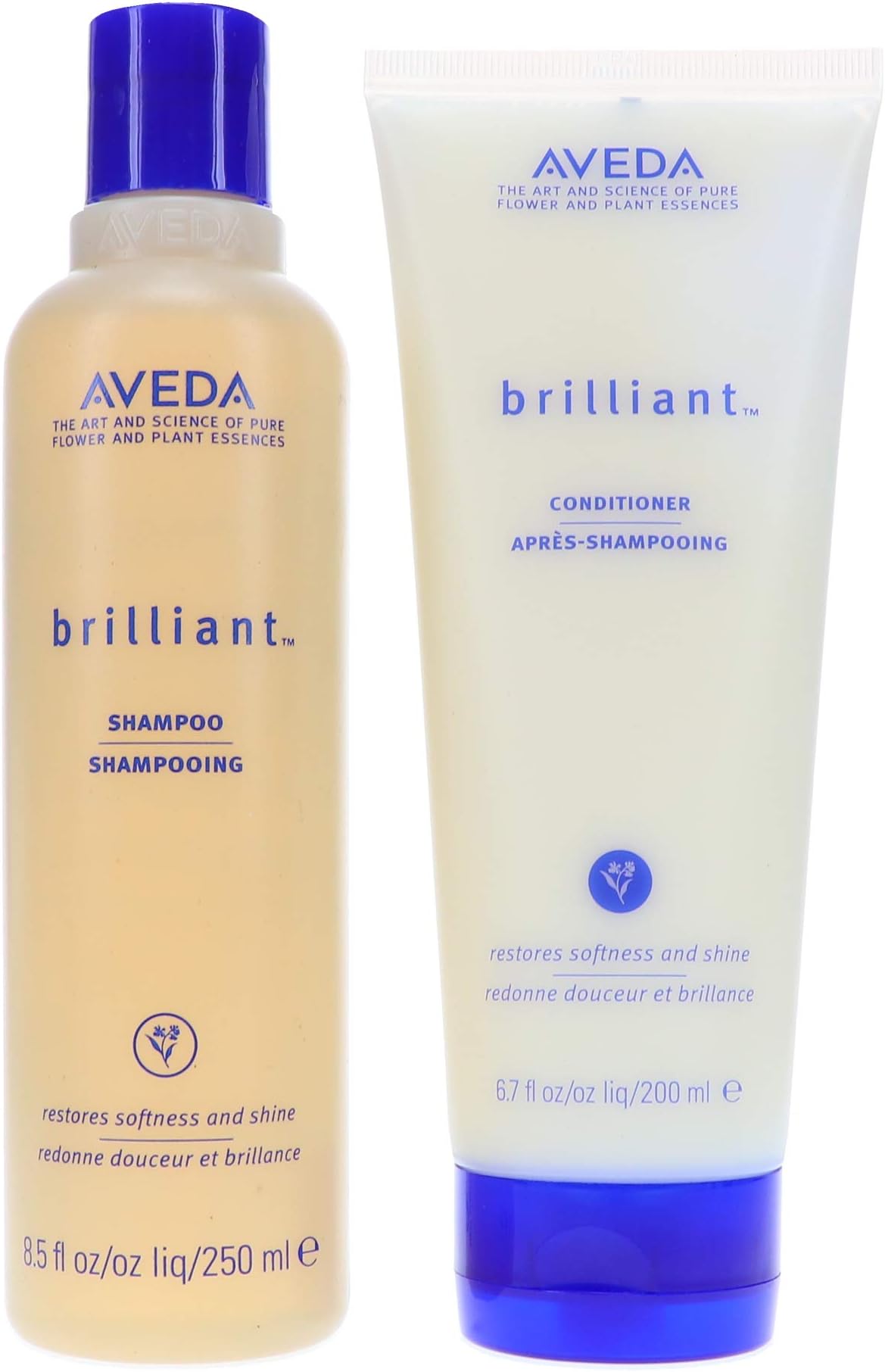 Aveda Brilliant Shampoo 8.5 oz & Conditioner 6.7 oz Duo Set