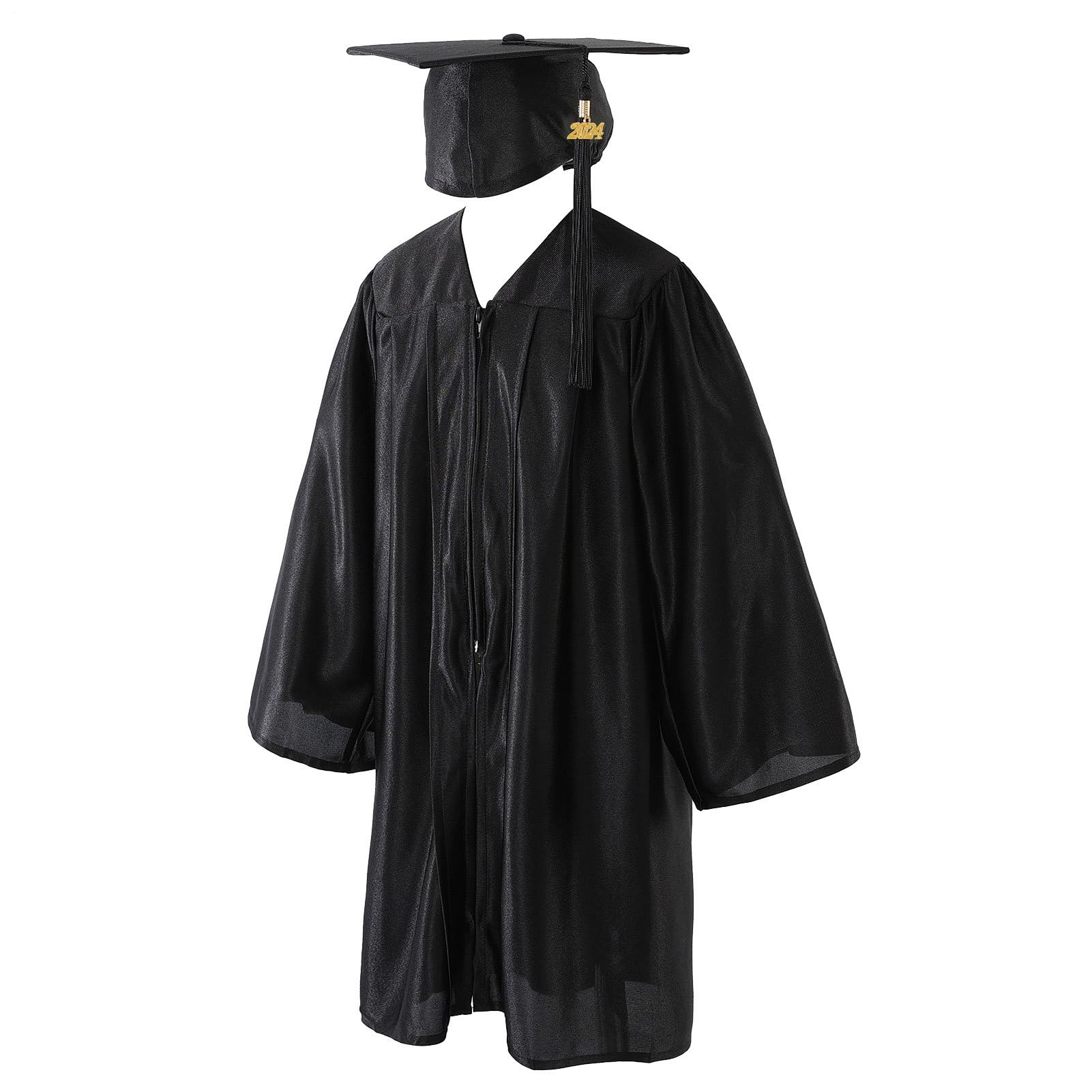 Bata de graduación para niños y birrete con borla para preescolar 8