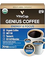 Vista 32 de VitaCup Cápsulas de café Extra Shot, tostado oscuro intenso con café expreso, alta cafeína, vitamina B12, antioxidantes, cápsulas reciclables