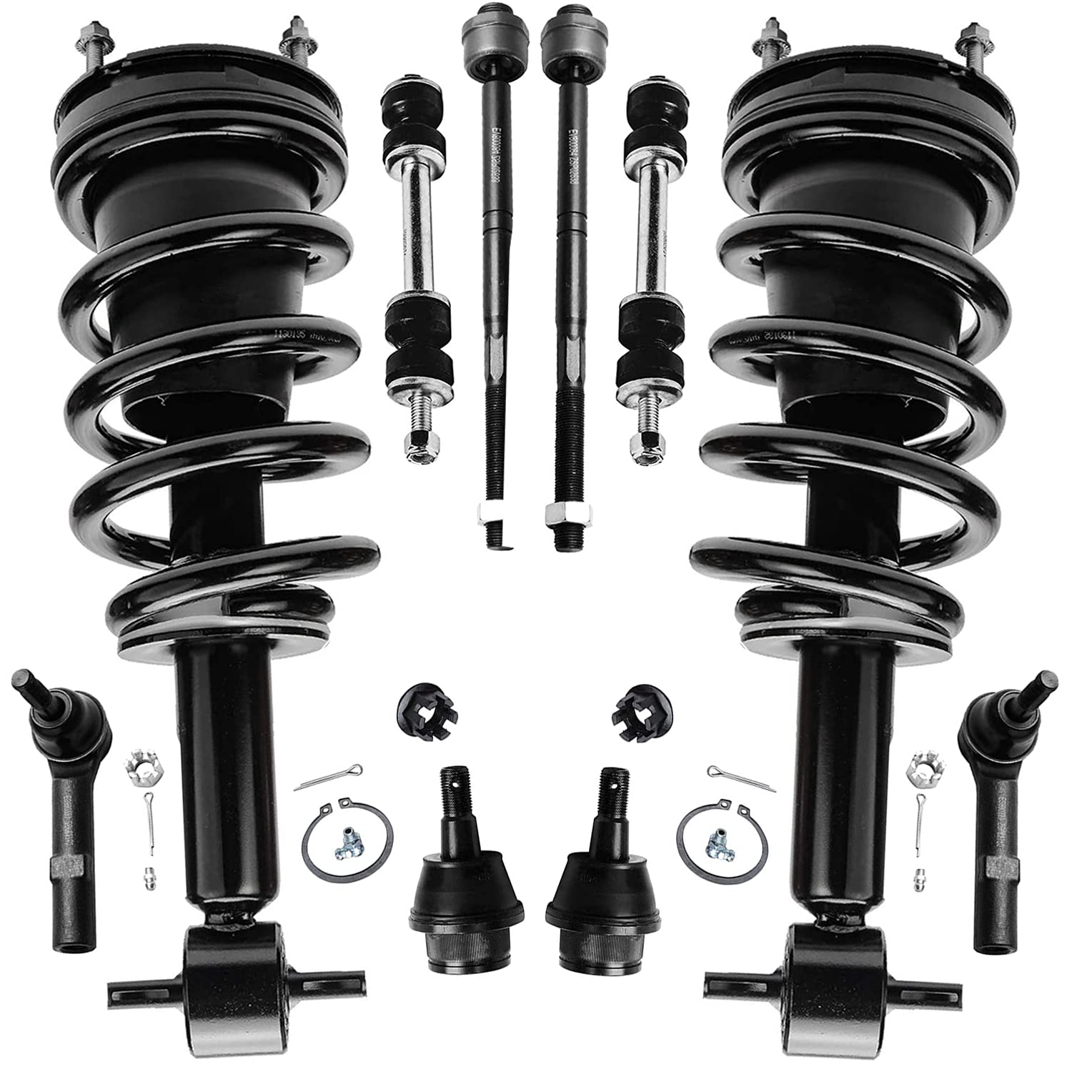 Detroit Axle - Front 10pc Suspension Kit for Chevy Avalanche Tahoe