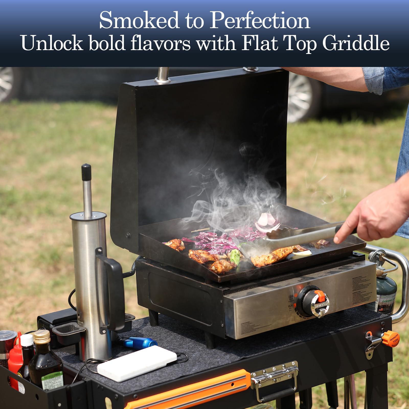 Generador de humo, parrilla de gas mejorada para ahumador, ahumador eléctrico portátil, caja de ahumador, tubo de humo frío/caliente de 12 horas, adecuado para ahumar queso en frío, terraza de fiesta 9