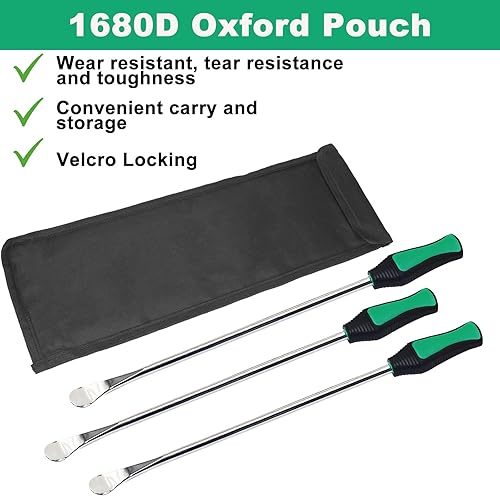 Miniatura 6 de Kit de cuchara para neumáticos de 14.5 pulgadas, 32 herramientas de cambio de neumáticos resistentes para motocicletamotocrostractor de césped, kit