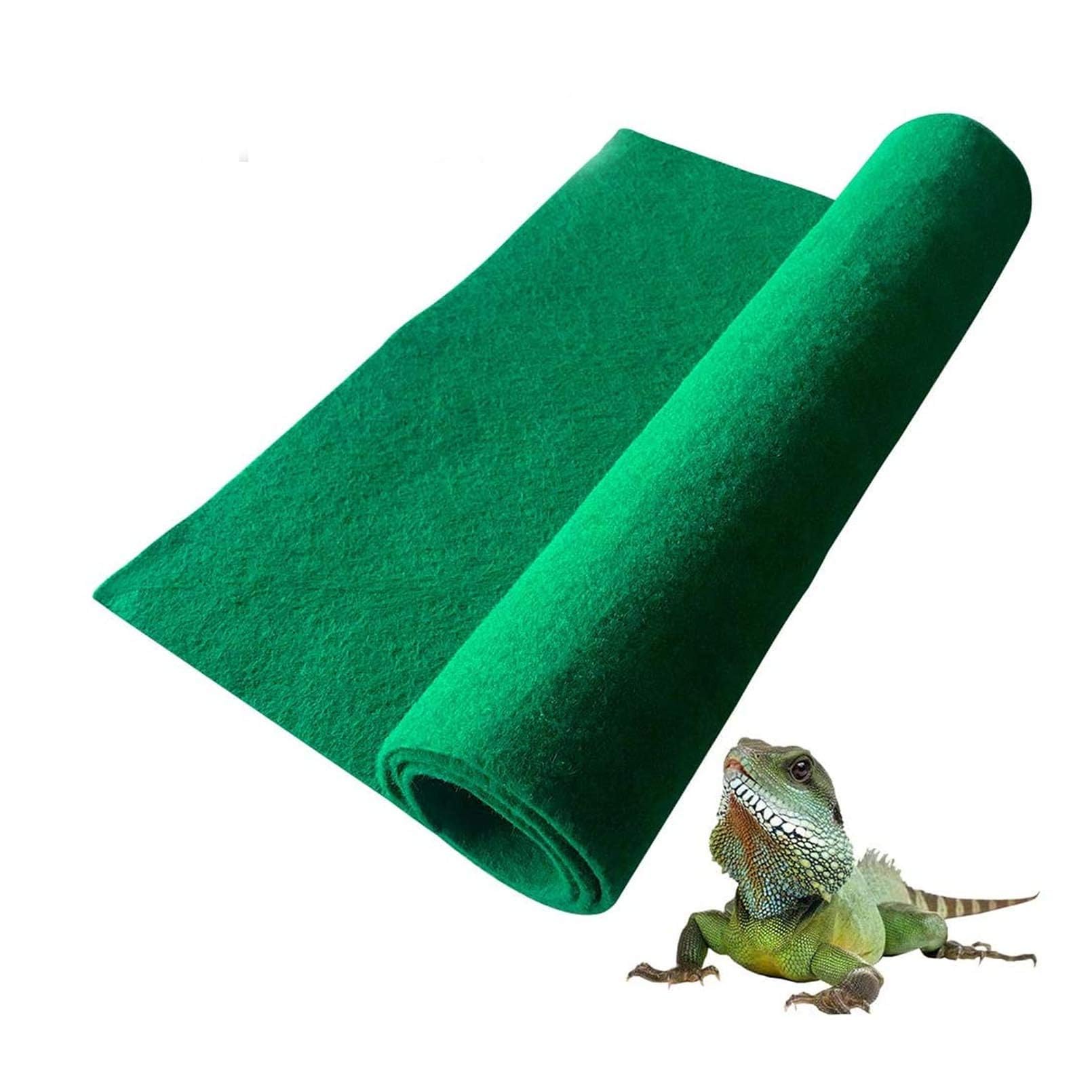 Hamiledyi Reptile Carpet 39.4 X 19.7 Terrarium Bedding Substrate Liner Reptile Mat Tank Accessories for Bearded Dragon Lizard Tortoise Leopard Gecko Snake