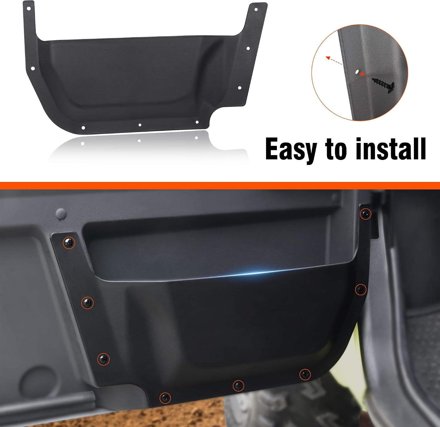 Interior Seat Door Pockets Compatible with 2021-2025 Yamaha Wolverine RMAX2 1000/ RMAX4 1000 Accessories Front Seat Door Pockets Storage (2PCS)