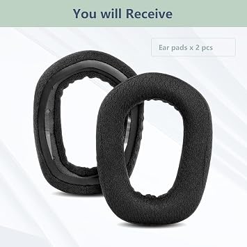 Breathable and Durable Replacement Earpads Pillow Logitech G435 G 435 Bluetooth Wireless Gaming Headset Ear Pads Pillow Sponge PadMesh Compatible with Fabric and Memory Foam