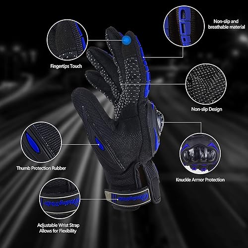 Miniatura 2 de Guantes de motocicleta para hombre y mujer con pantalla táctil Guantes Para Motocicleta Hombre para deportes de potencia BMX ATV MTB Motocross