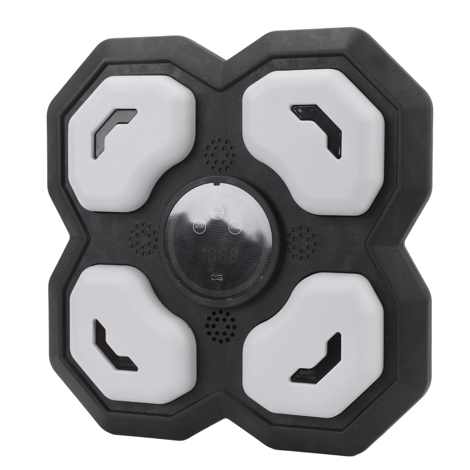 Asixxsix Máquina de Boxeo de Música Electrónica, Entrenador de Boxeo de Música Inteligente Montado en la Pared con Guante de Boxeo, Objetivo de Boxeo Electrónico, Objetivo de Perforación,