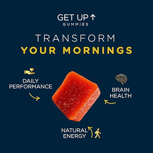 Miniatura 4 de Focus - Gomitas de hongos para adultos, suplemento de hongos con Cordyceps, melena de león, chaga, B6, B12, té verde - Gomitas de levantarse, una