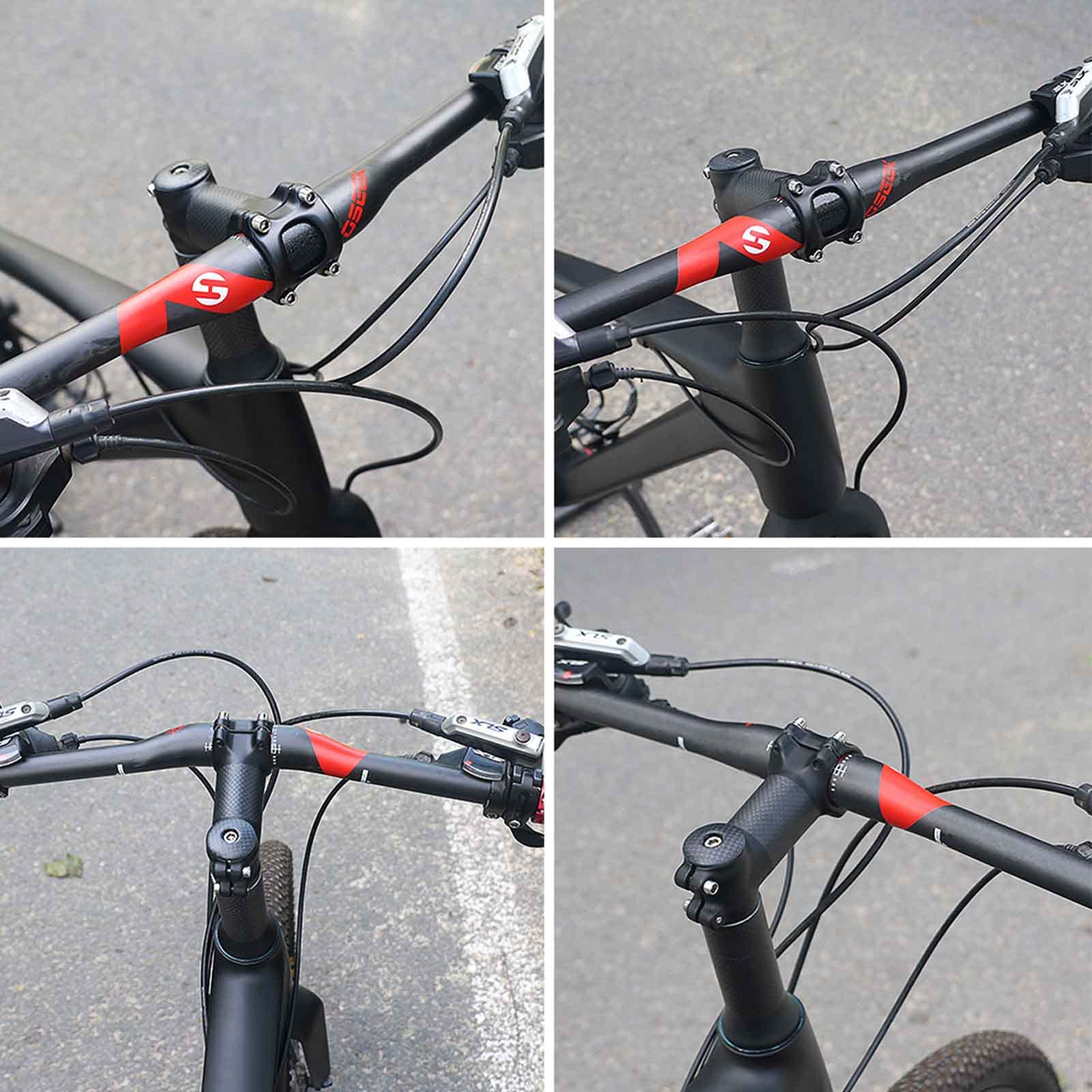 Guidon de vélo de Montagne entièrement en Carbone de 31,8 mm de diamètre, Haute résistance, Ultra léger, 600-720 mm, Guidon de VTT, Sport et extérieur, Barre Plate, Tapis UD