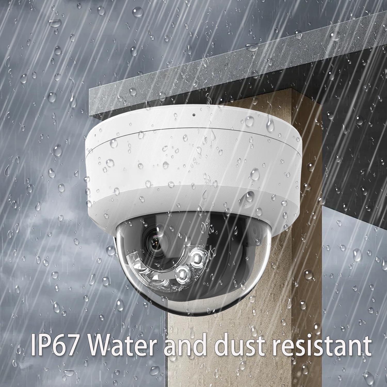 4K 8MP Dome Camera DS-2CD1183G2-LIUF Oringinal Hik, PoE, Smart Hybrid Light, Human/Vehicle Detection, IP67 & IK08 Rating, 2.8MM H.265+ Compression, SD Storage, International English Version