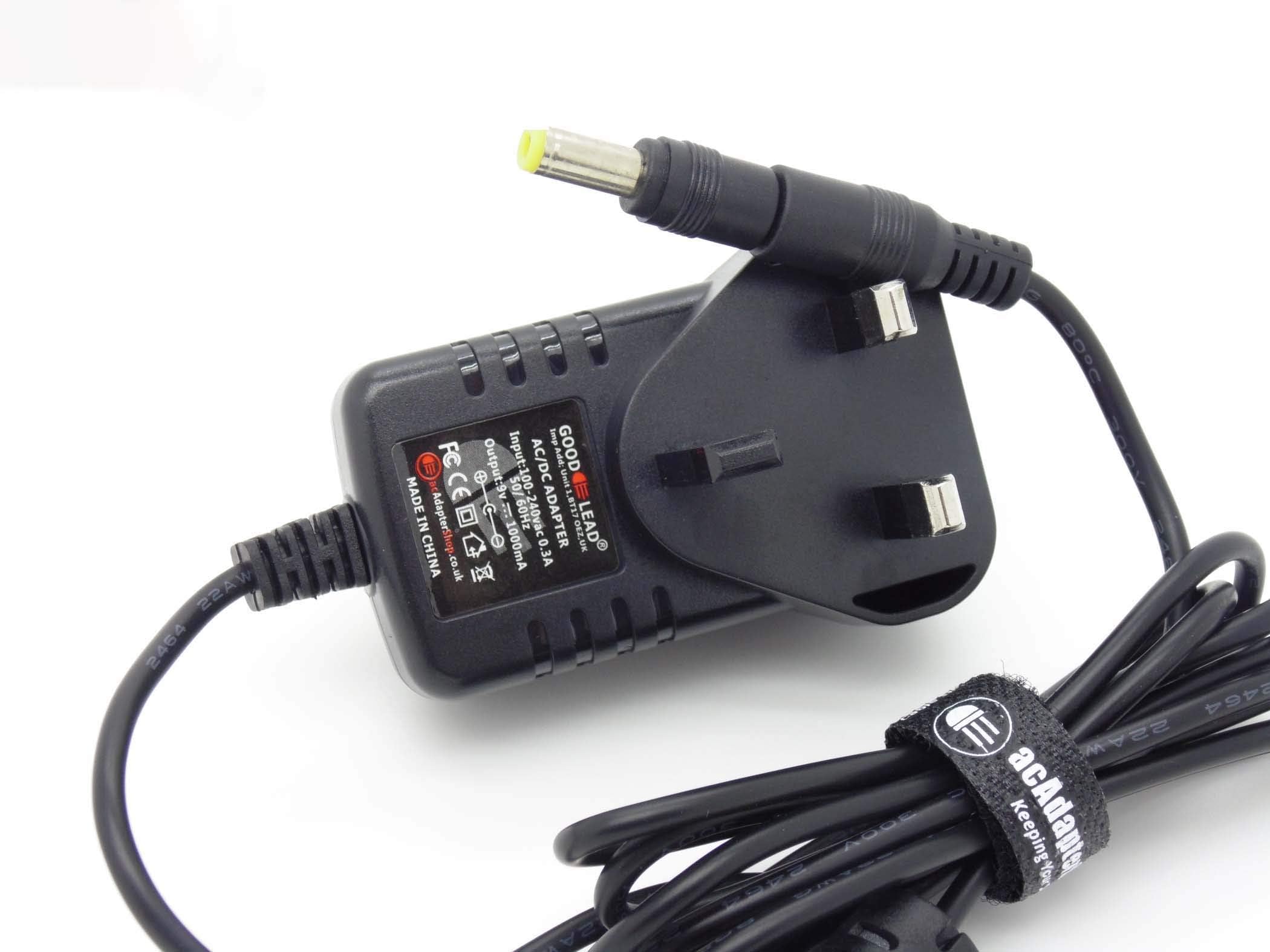 9V Negative Polarity ACDC Adaptor For Chunk Systems Agent 00Funk Effects Pedal