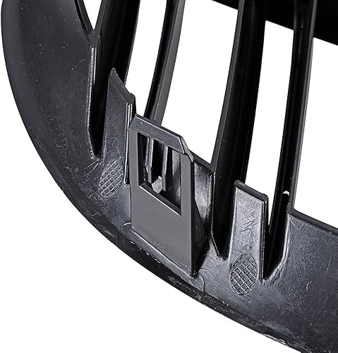 Miniatura 4 de Parrilla frontal negra brillante para riñón deportivo de doble línea, compatible con BMW E63 E64 650i 650 Ci 645Ci M6 2DR 2004-2010 (doble línea)
