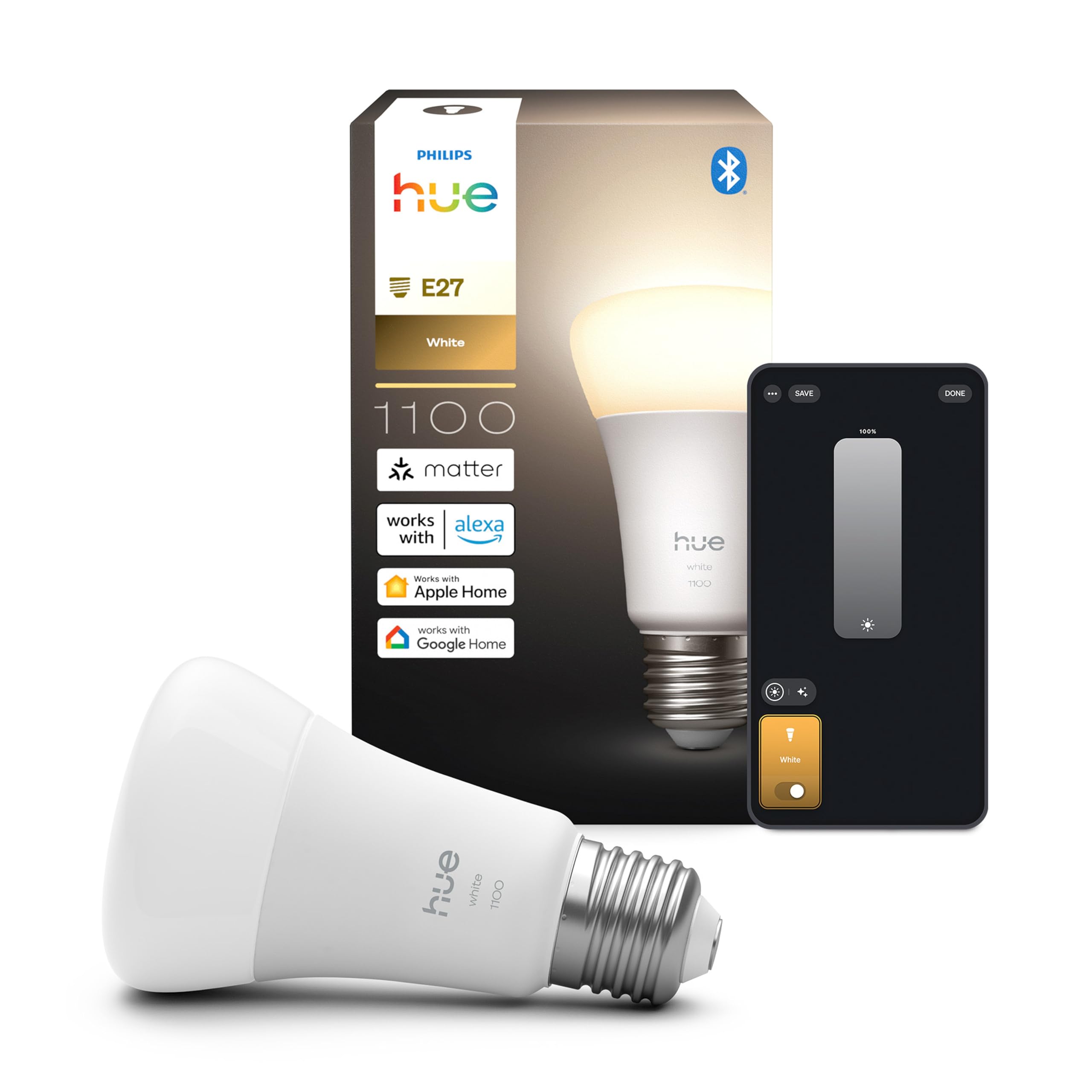 Philips Hue - E27-4x lampadine standard - Bianco caldo