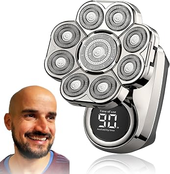 9.0 Shaver, Pro Head Shaver, Full-Body Shaving Made Simple Head, Face, Body & Below The Waist Silver