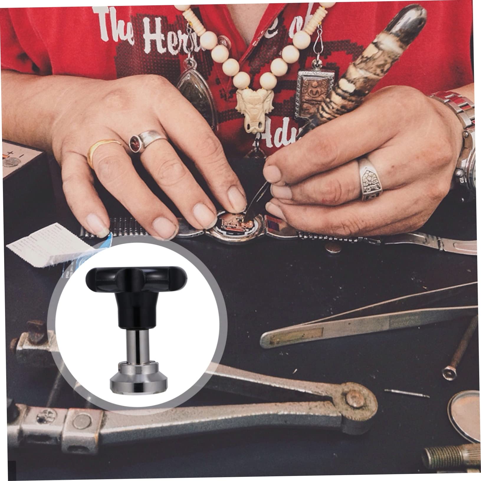 Removedor de Tapa Trasera de Reloj 36, 5mm de Acero Negro