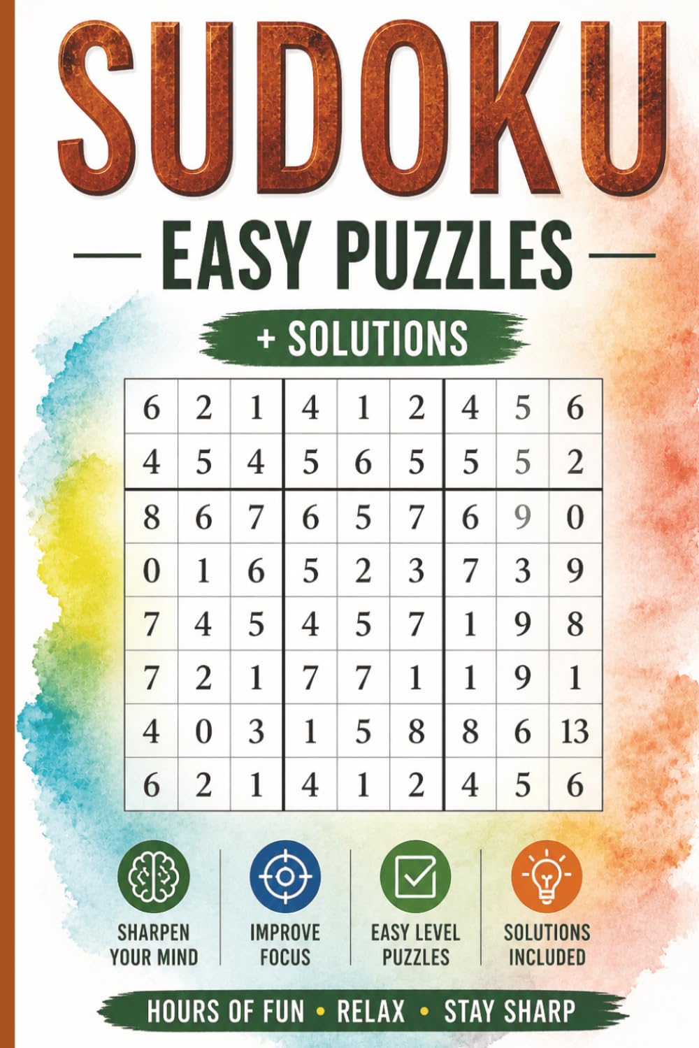 Sudoku Easy Puzzles + Solutions: 1020 Puzzles