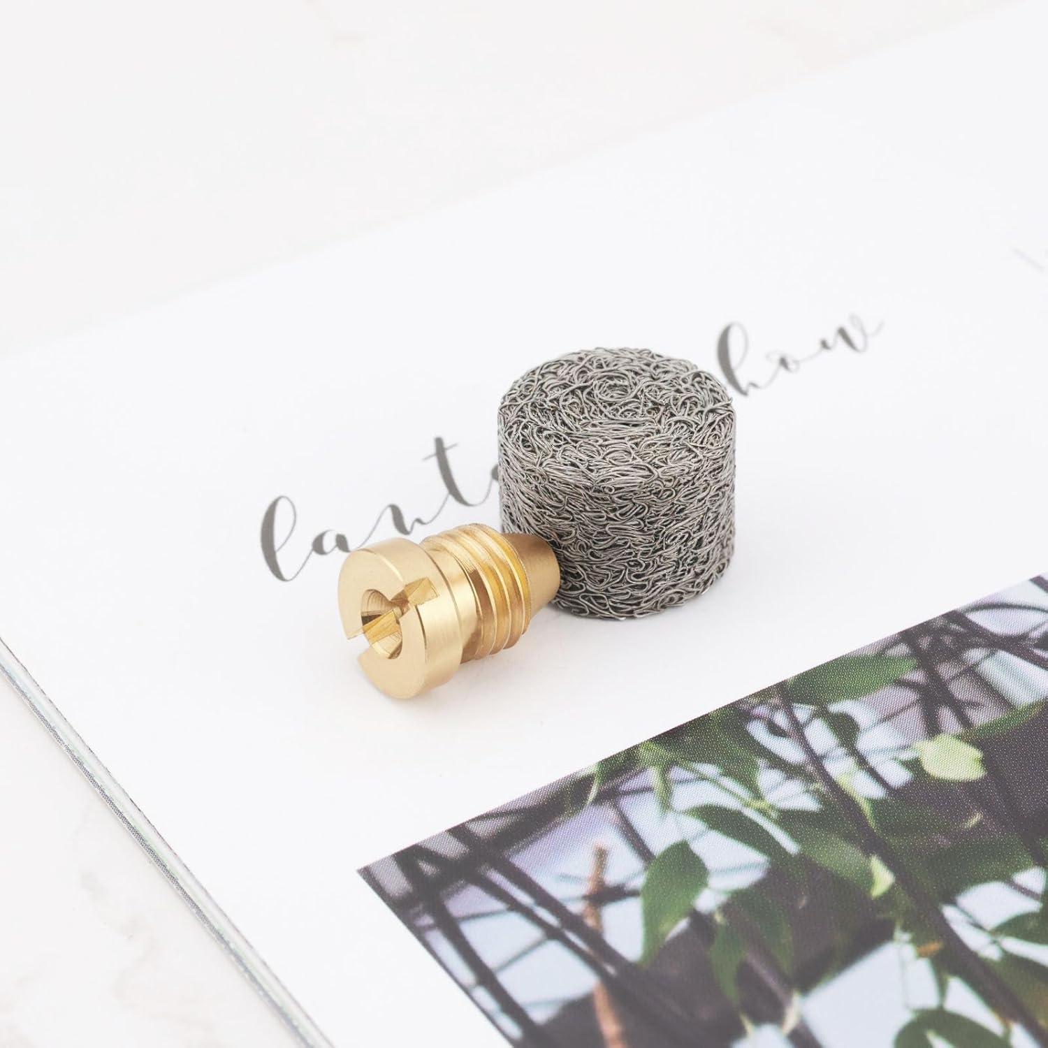 2Sets 0.9mm Brass Foam Cannon Orifice Nozzle Tips with Foam Maker Suitable for Snow Foam Lance Replacement Parts 3000 PSI