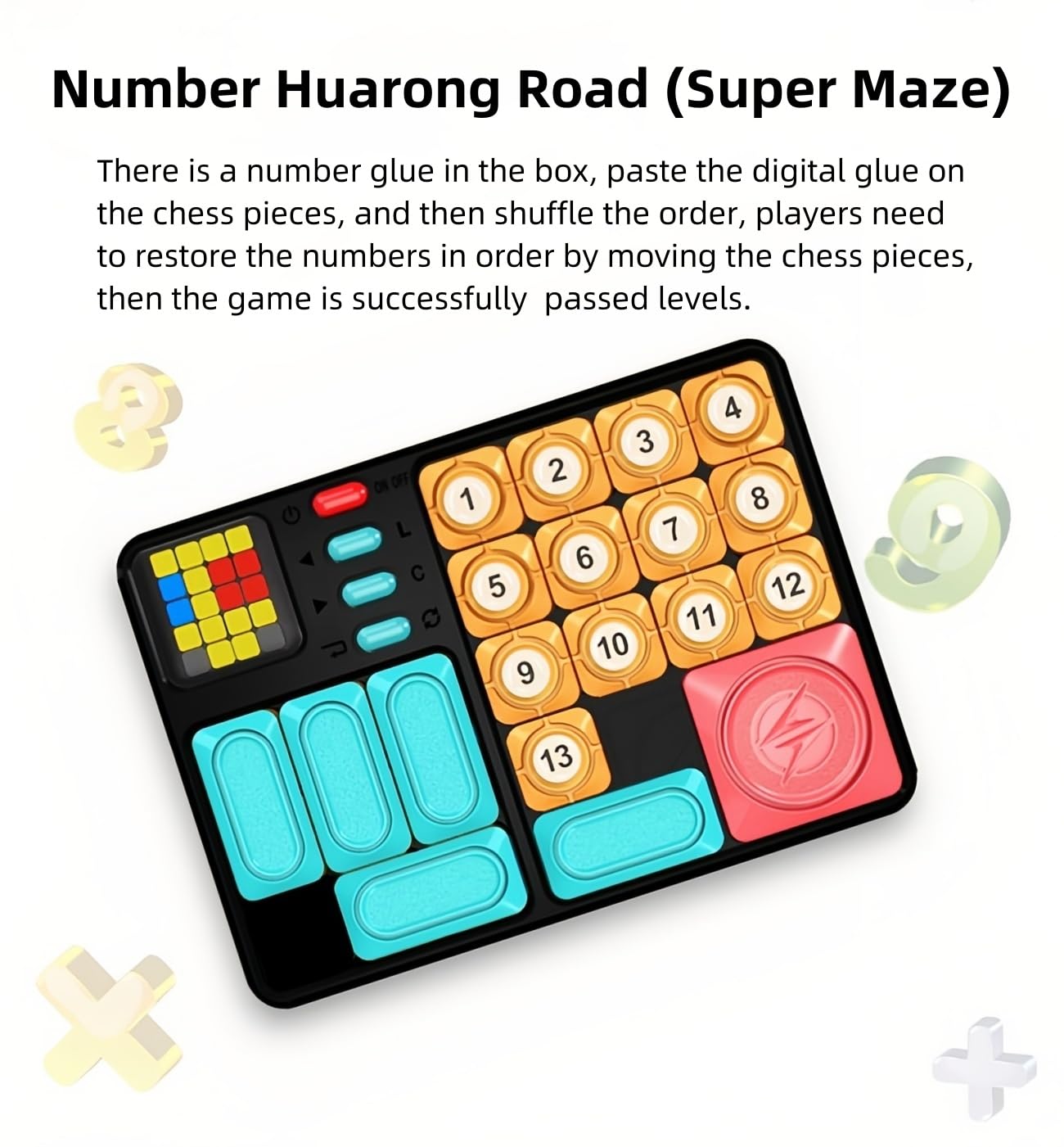 CZT Juego de súper Laberinto Rompecabezas de Bloques Consola de Juego Portátil de Mano Puzles de laberintos Juego de Escape de Rompecabezas Juguetes electronicos Regalos para niños/Adultos/Ancianos