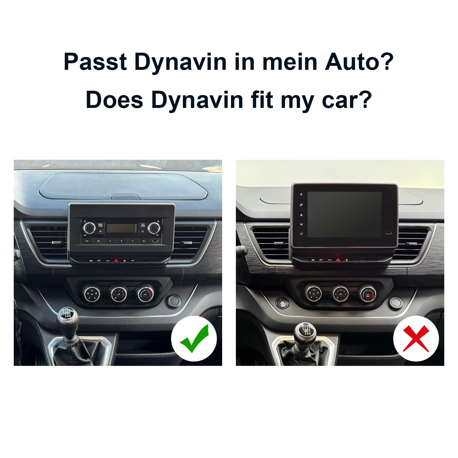 DYNAVIN Android Autoradio Navigatore per Renault Trafic Kangoo dal 2021, 10,1 pollici Radio con Wireless CarPlay e Android Auto | Head-up Display | Dab+ Radio: D9-KG21 Premium Flex