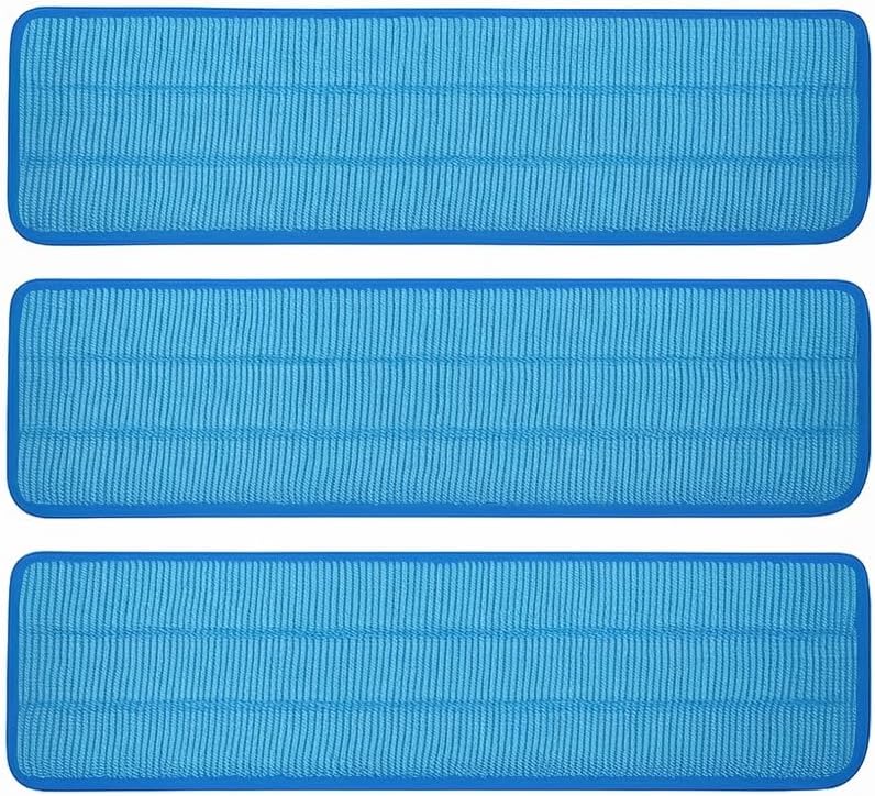 12 Pack of 18 inch Microfiber Mop Pad Universal for Commercial/Industrial/Professional use. Fits 16-18 Inch Heads Heavy Duty Wet & Dry Cleaning Reusable Mop Refills Fit for Most Flat Mops