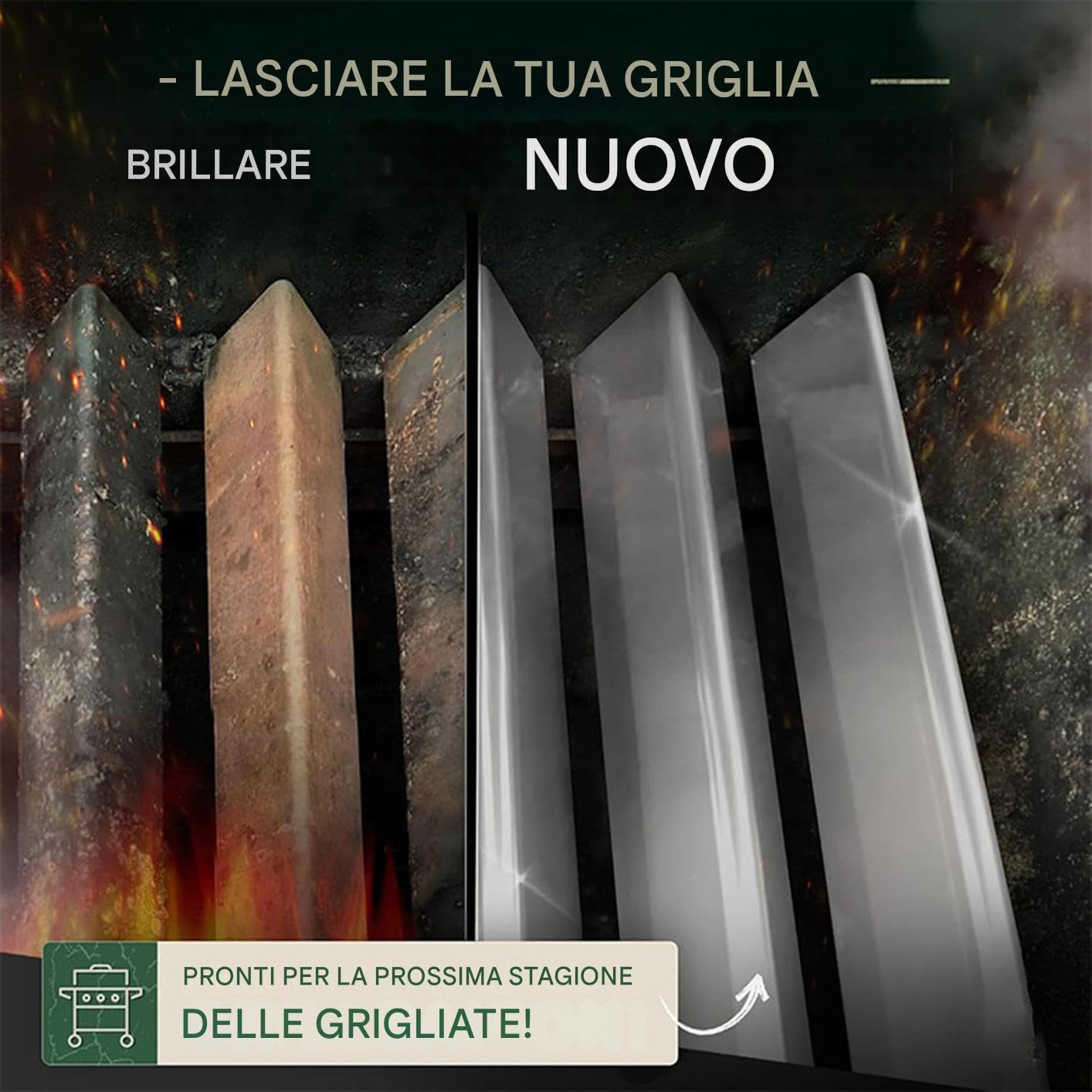 in acciaio inossidabile, barre di aromizzatore,5x Distributore Flame Distributore Plate di riscaldamento | Grill Burner copre gli accessori per le binari 'aroma lavastoviglie per la cassa di barbecue