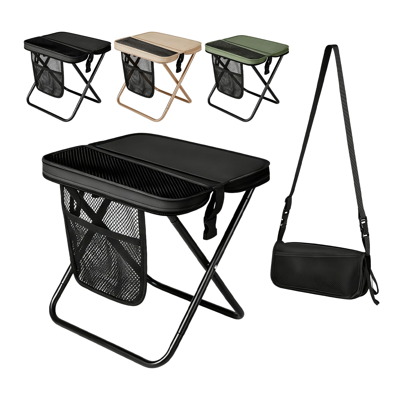 Photo 1 of MOSOTUDU Foldable Backpack Stool - Compact Camping Chair with Pockets