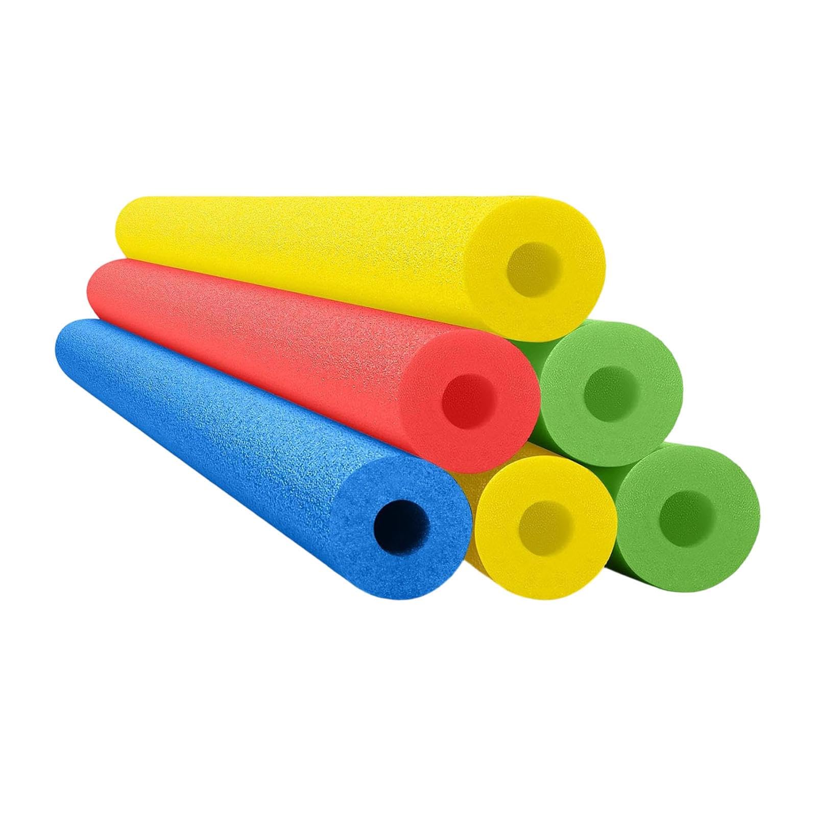 Set di 6 Tubi Galleggianti per Piscina, Ideali per Imparare a Nuotare, Realizzati in Morbida E Confortevole Schiuma, Adatti a Bambini E Adulti, per At, 6 Pezzi, 4 Colori