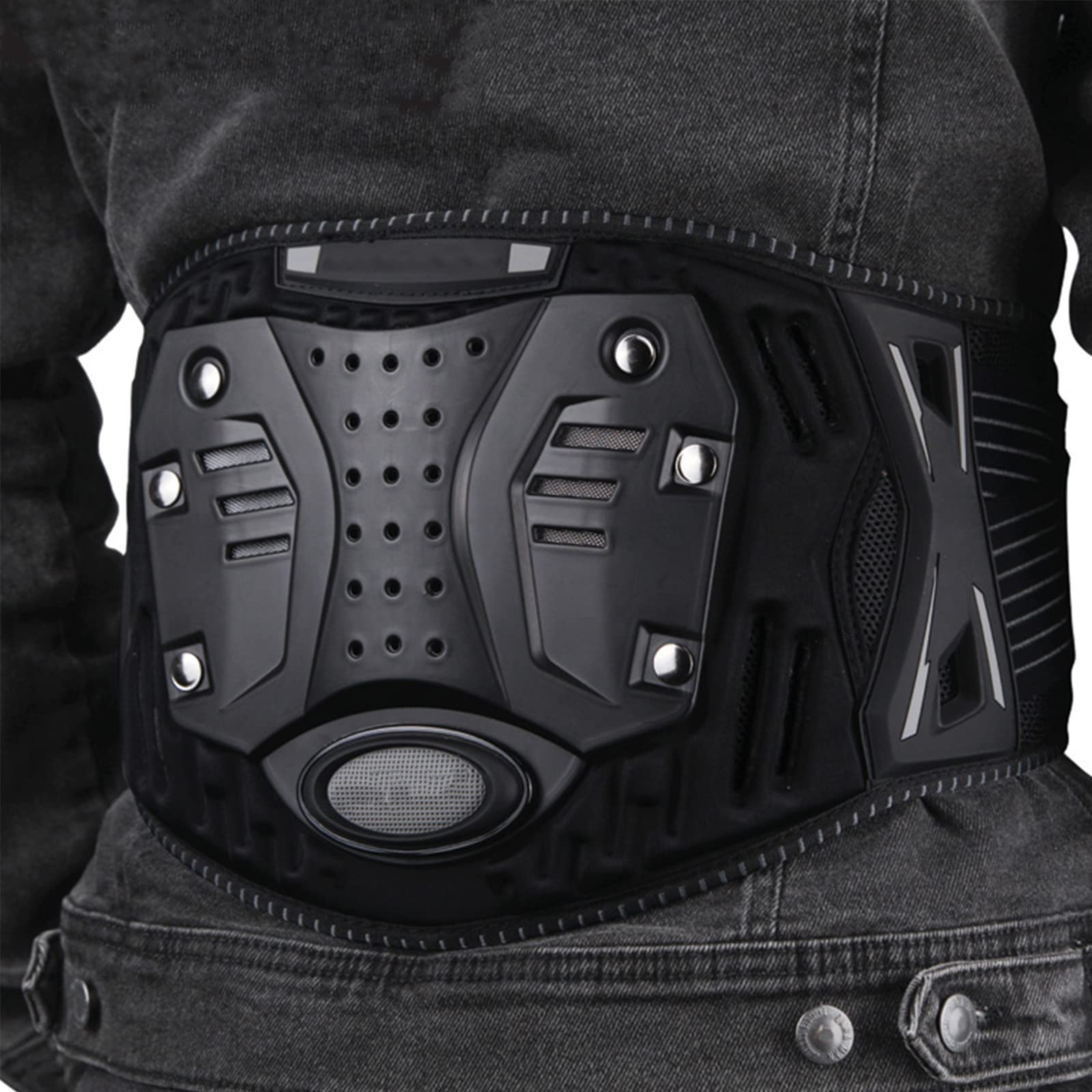 WHYUNM26 Motorcycle Waist Support Waisted Guard Breathable Thick Riding Protection Belts Waist Protector Elasticity ?Fit to Body