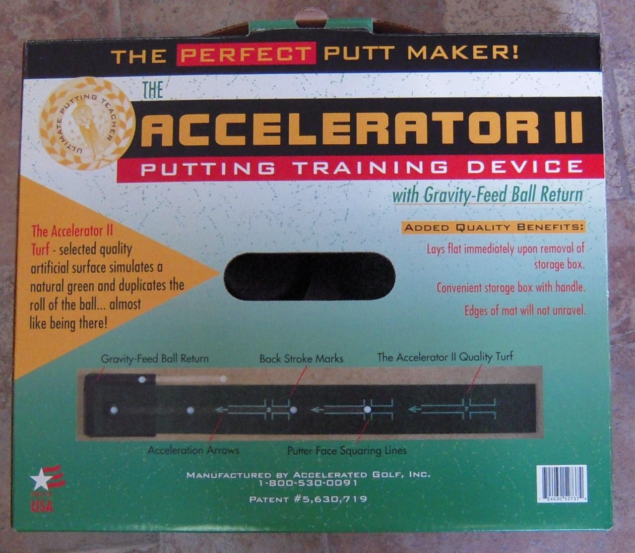 Accelerator II Putting Training Device